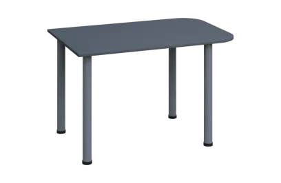 EJH 2 - 120 přístavba jednací, kovová podnož stříbrná, deska 25 mm, antracit